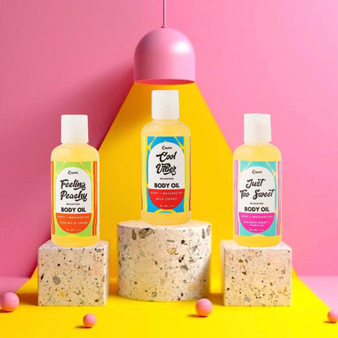 Feeling Peachy Body & Massage Oil - Kmoni Cosmetics